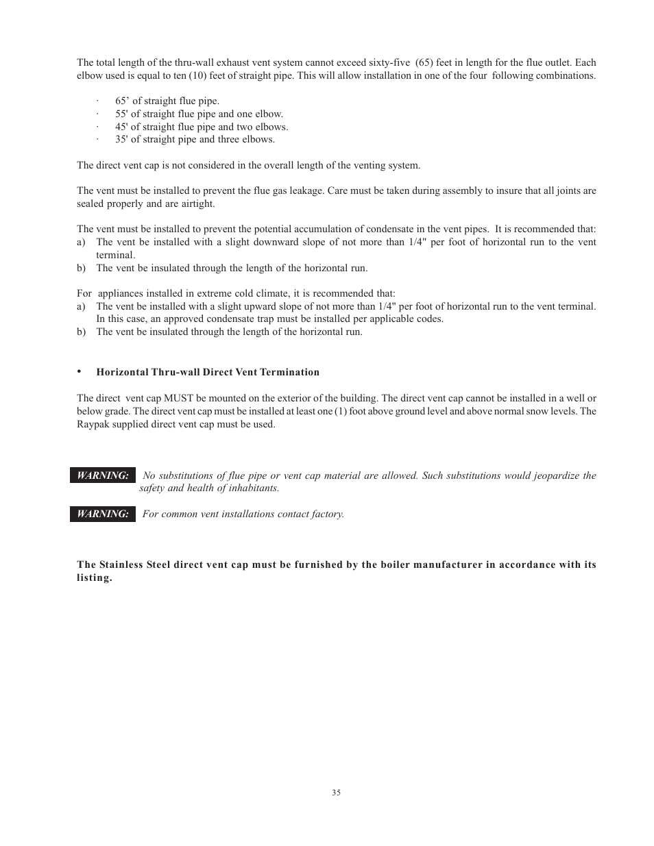 Raypak 1501 User Manual | Page 35 / 76