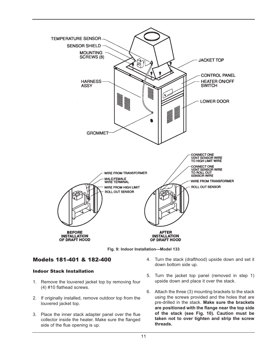 Raypak RAYTHERM 133-4001 User Manual | Page 11 / 44