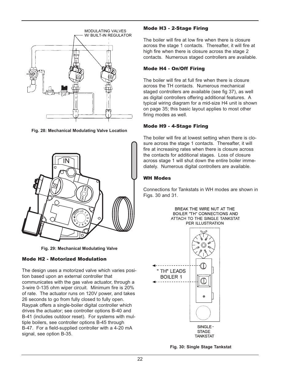 Limit control, Limit controls | Raypak RAYTHERM 133-4001 User Manual | Page 22 / 44