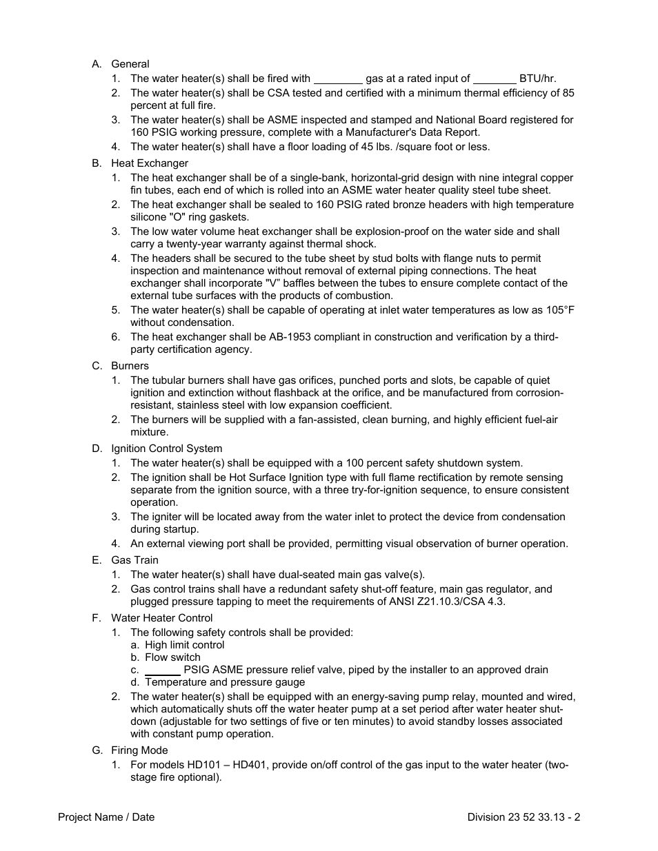 Raypak HI DELTA SS HD101 User Manual | Page 2 / 4