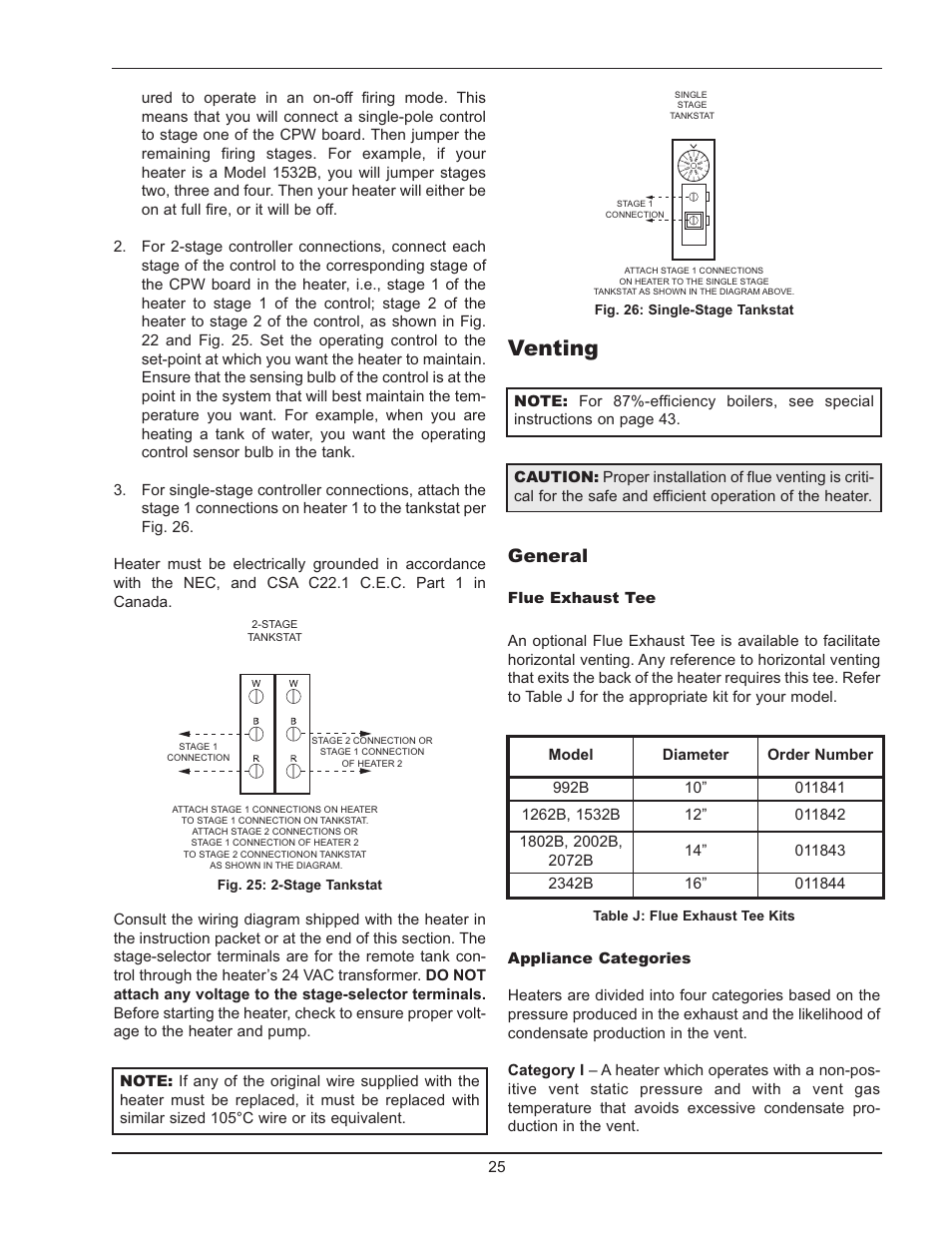 Venting, General | Raypak HI DELTA 992B-2342B User Manual | Page 25 / 66