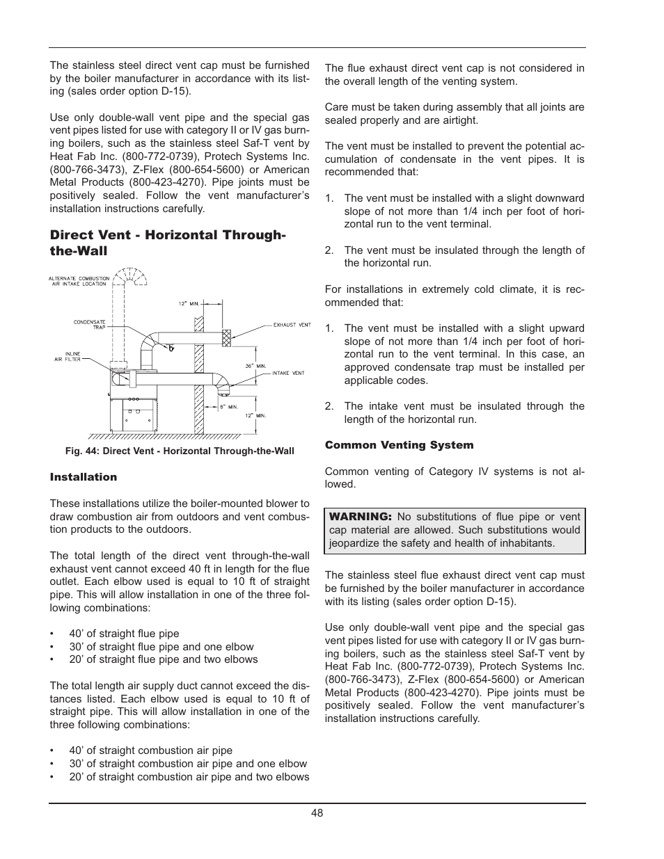 Raypak HI DELTA 992B-2342B User Manual | Page 48 / 66