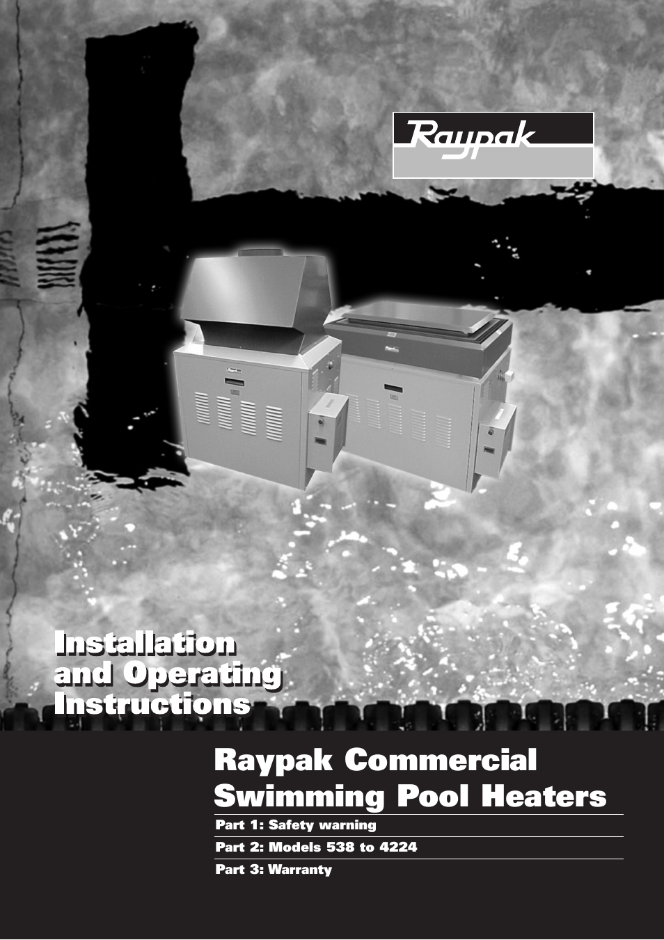 Raypak 538 To 4224 User Manual | 18 pages