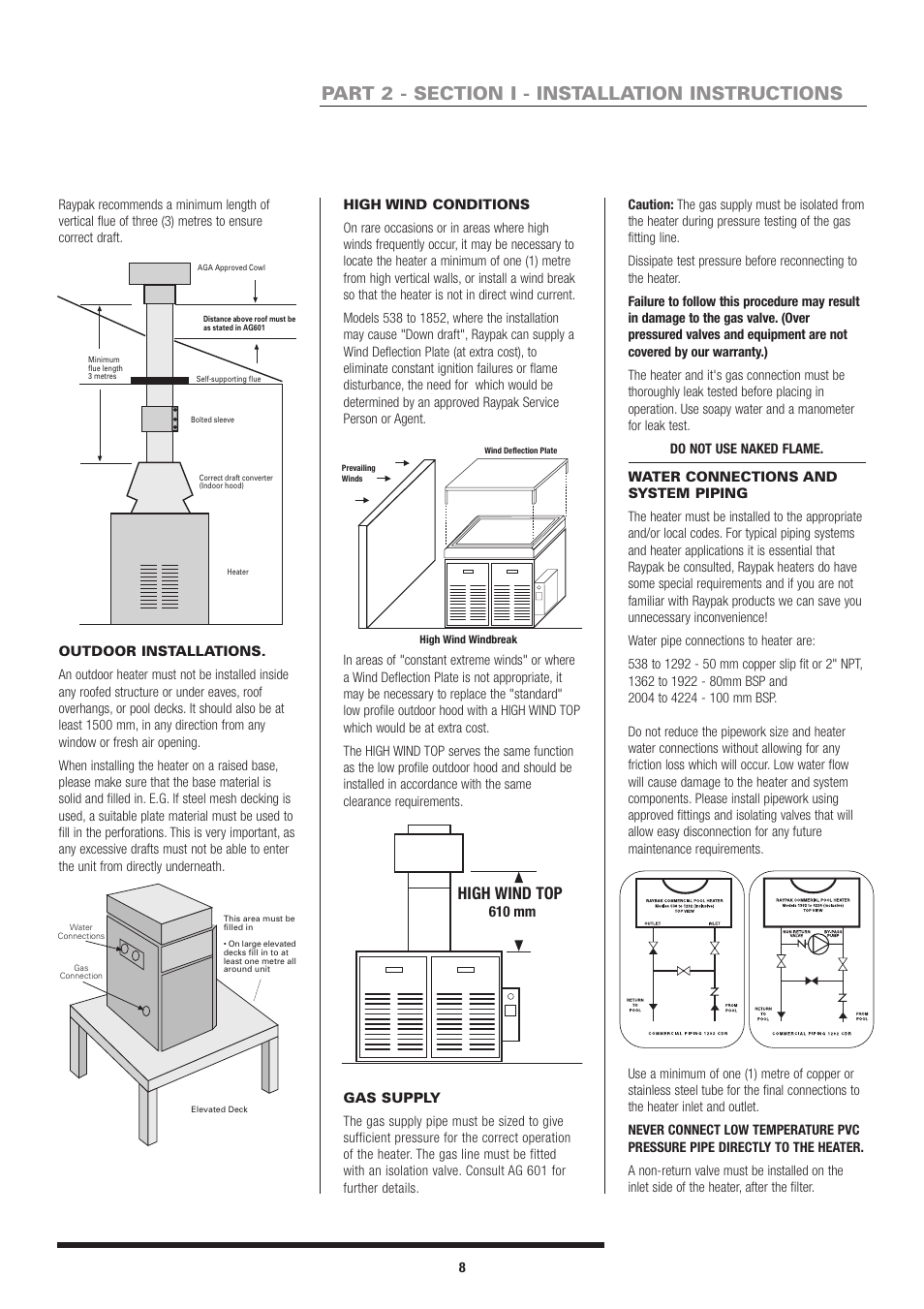 High wind top | Raypak 538 To 4224 User Manual | Page 7 / 18