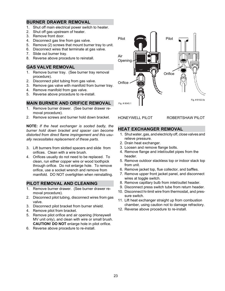 Raypak Versa 105B User Manual | Page 23 / 32