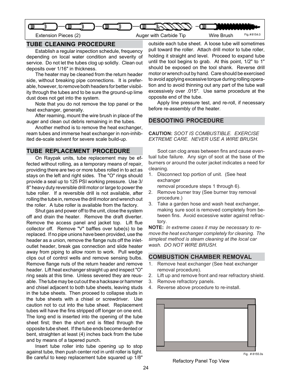 Raypak Versa 105B User Manual | Page 24 / 32