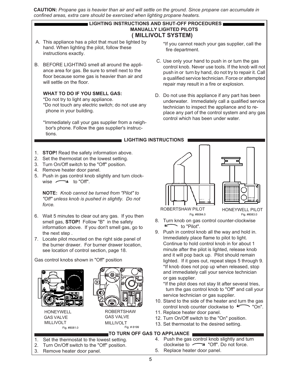 Millivolt system) | Raypak Versa 105B User Manual | Page 5 / 32