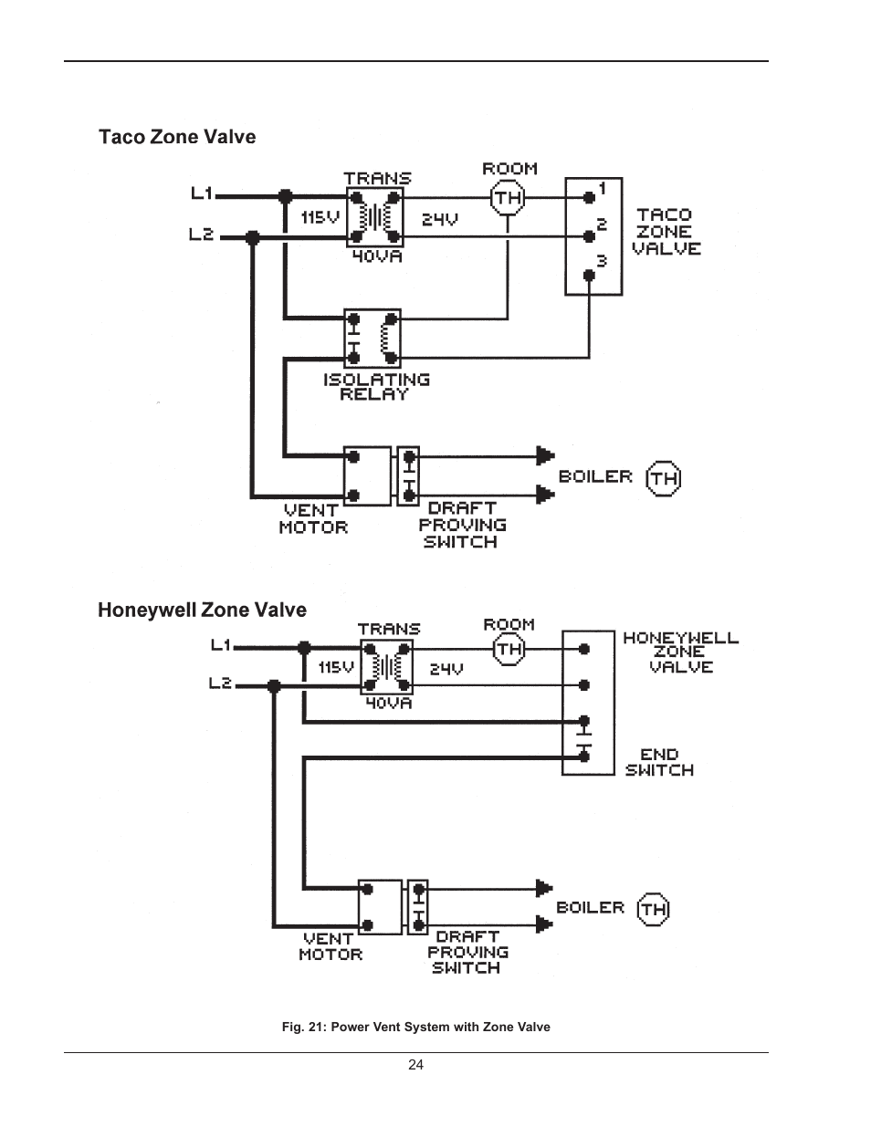 Raypak RAYTHERM 0180B User Manual | Page 24 / 40