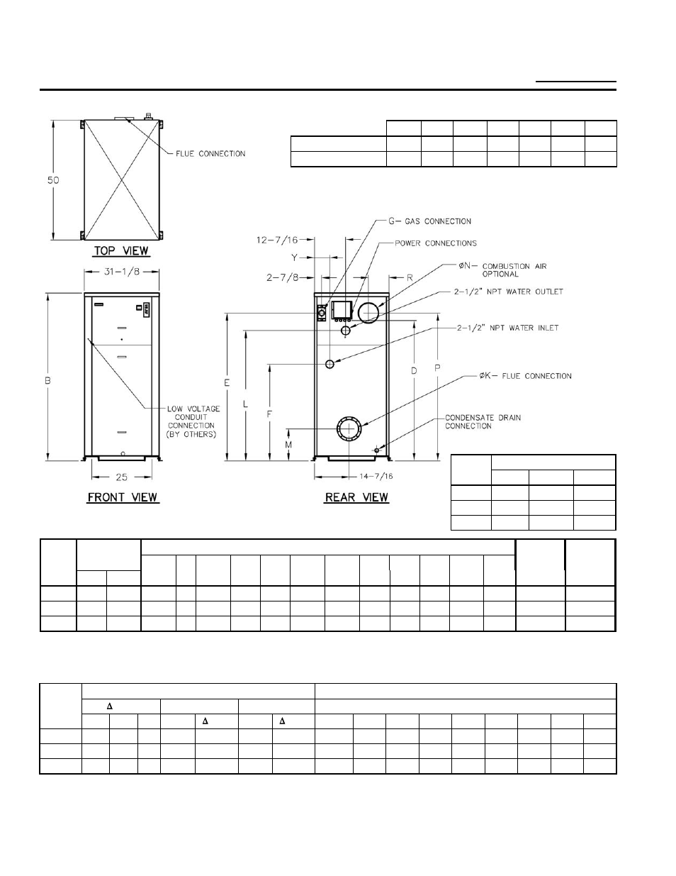 Xtherm – type wh, Model | Raypak 1005-2005 User Manual | Page 2 / 2