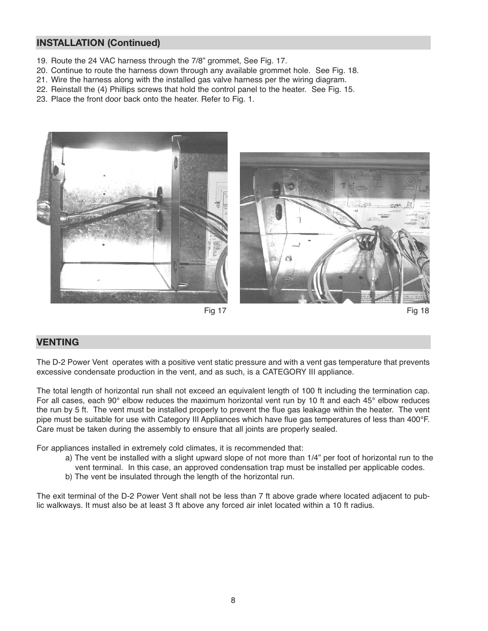 Raypak D-2 POWER VENT 206A User Manual | Page 8 / 20