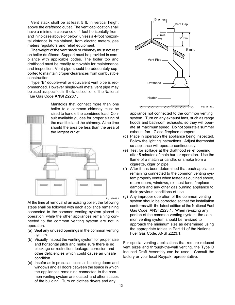 Raypak RAYTHERM 0133-4001 User Manual | Page 13 / 41