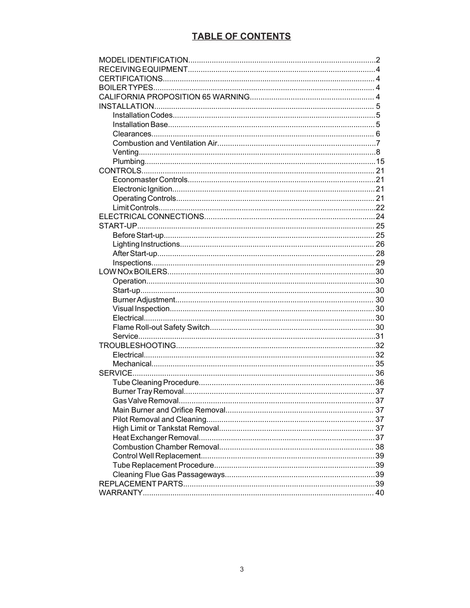 Raypak RAYTHERM 0133-4001 User Manual | Page 3 / 41
