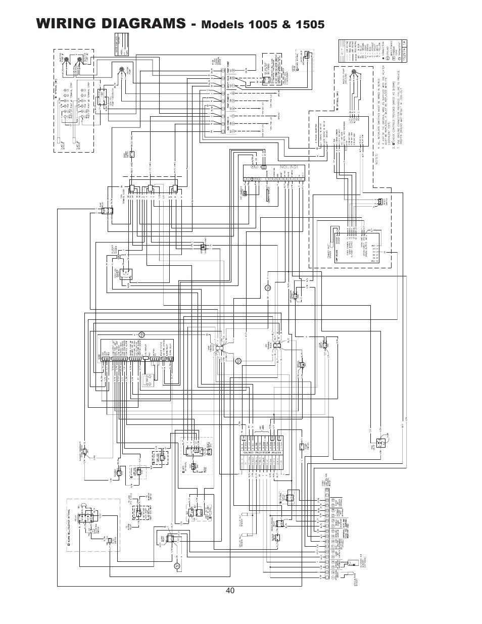 Wiring diagrams | Raypak 1005 User Manual | Page 40 / 56