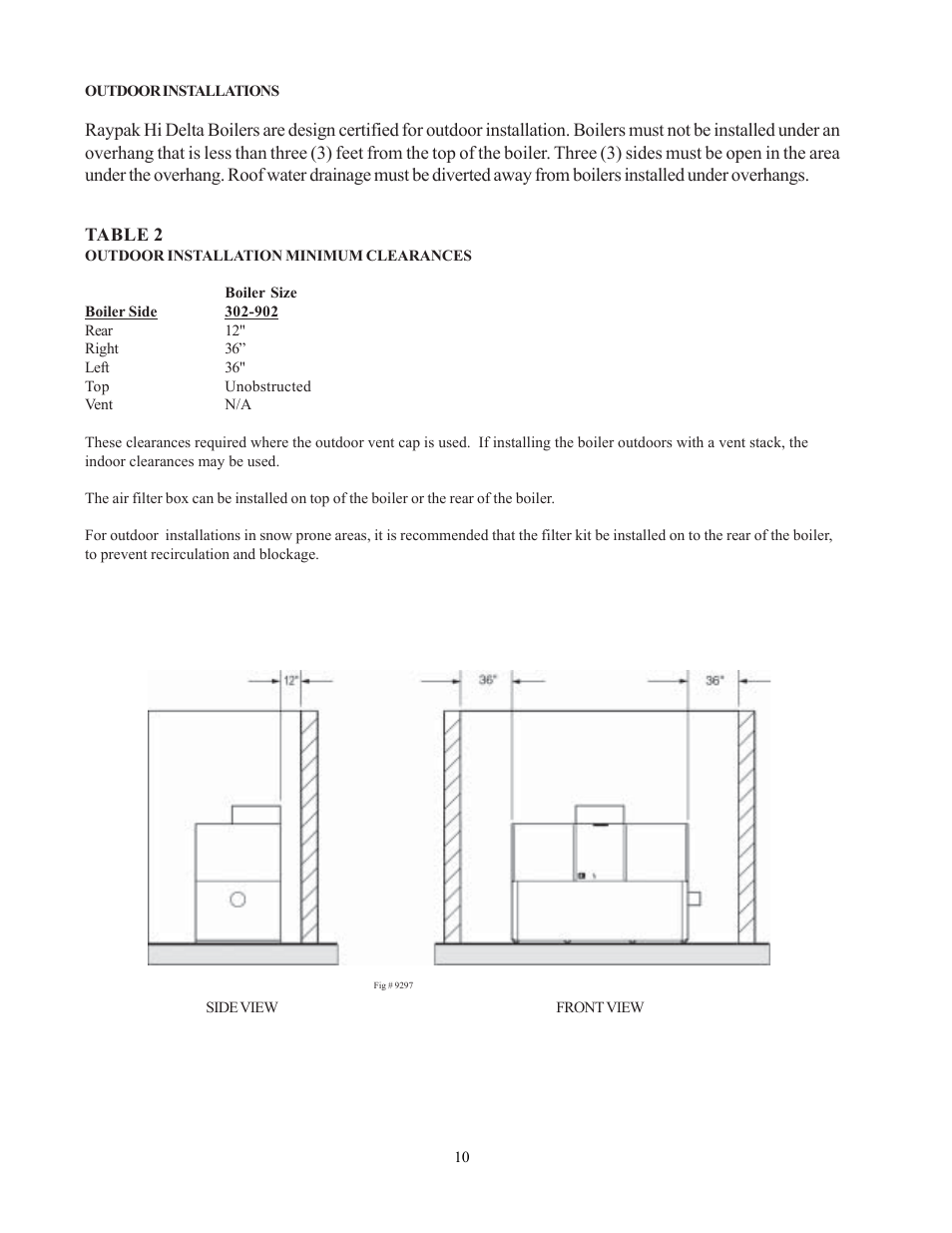 Raypak 302-902 User Manual | Page 10 / 65