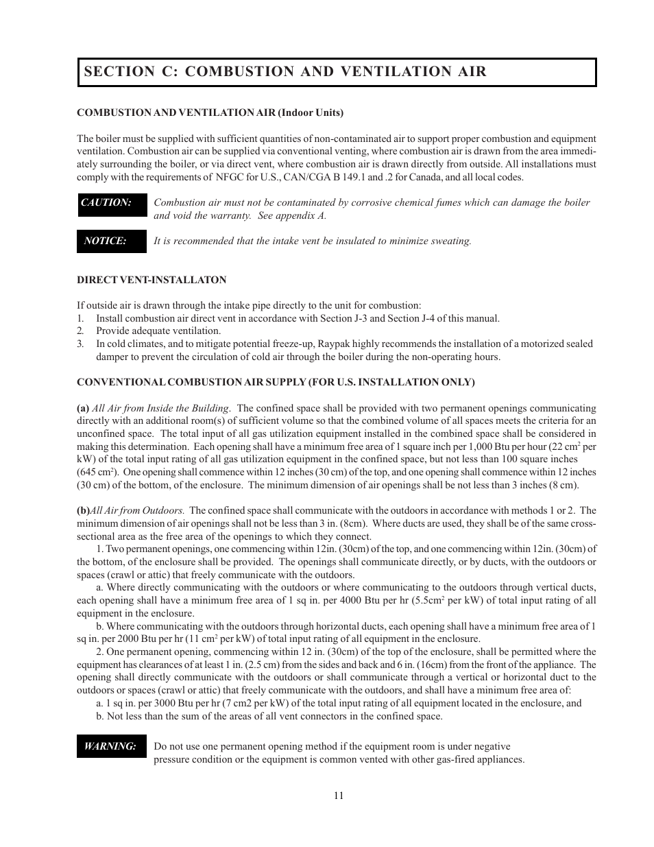Raypak 302-902 User Manual | Page 11 / 65