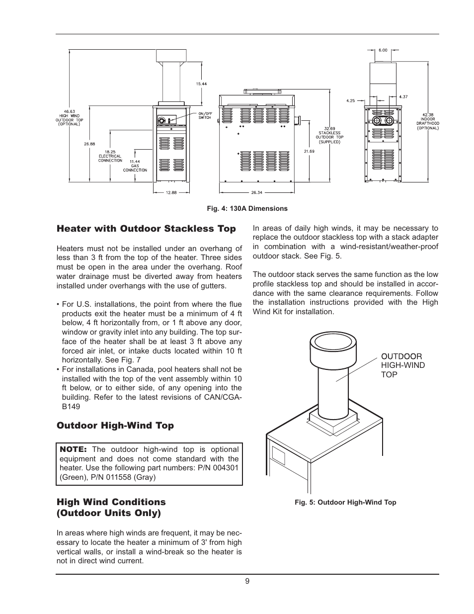 Raypak 130A User Manual | Page 9 / 35
