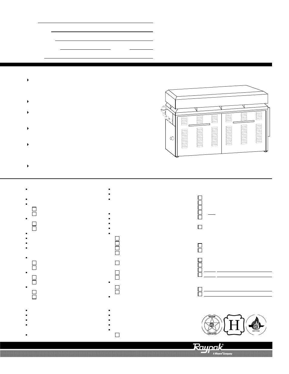 Raypak Raytherm - Type WH 926-1758 User Manual | 2 pages