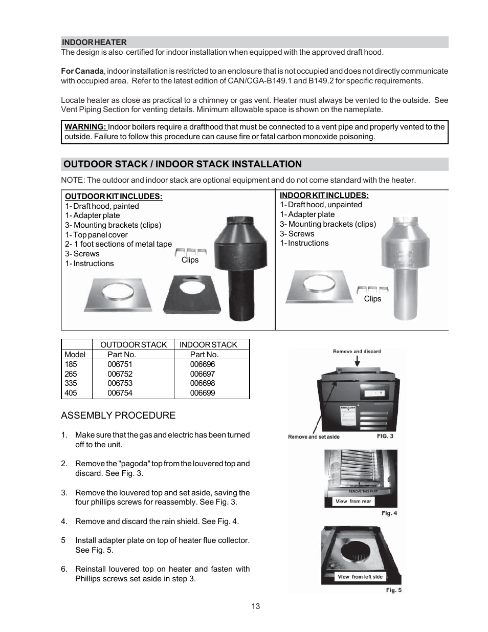 Raypak P-R185B To P-R405B User Manual | Page 13 / 52