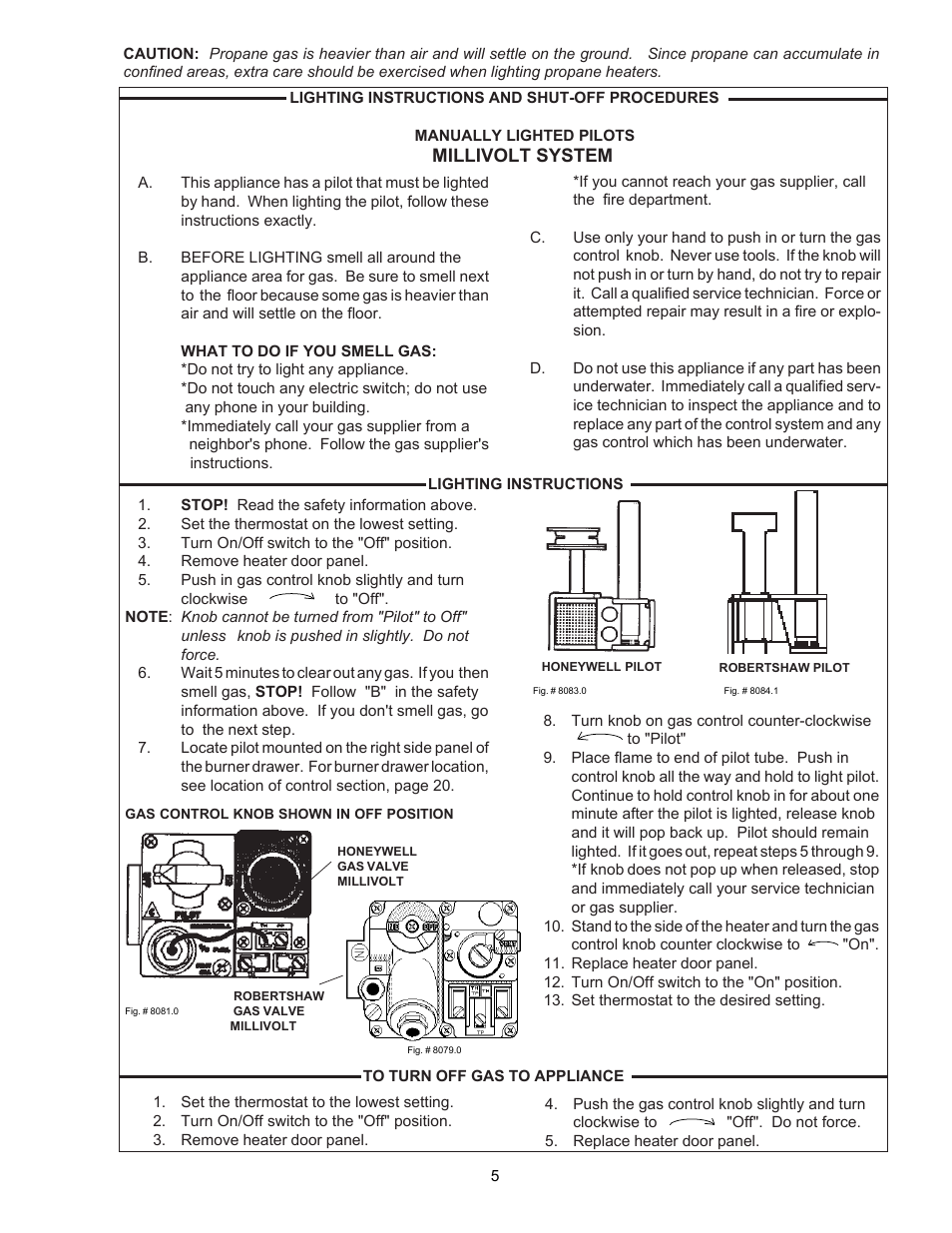 Millivolt system | Raypak P-R185B To P-R405B User Manual | Page 5 / 52