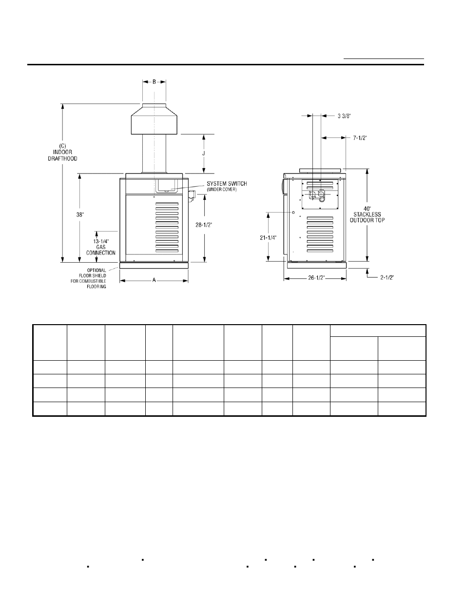 Atmospheric pool heaters model, Rp2100 – asme series, Atmospheric pool heaters | Raypak RP2100 ASME Series User Manual | Page 2 / 2