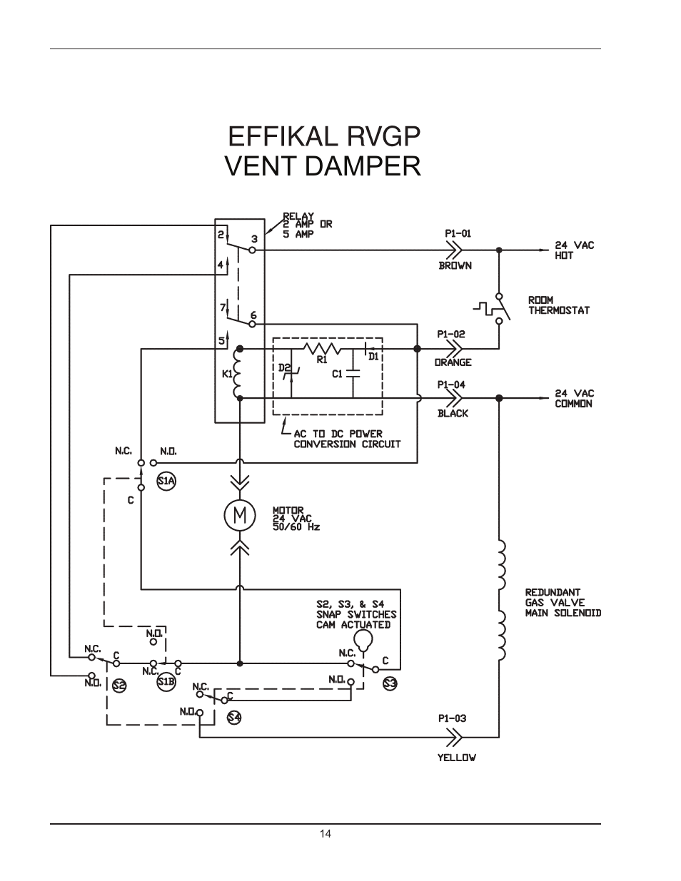 Vent damper | Raypak 0180B Type H User Manual | Page 14 / 40