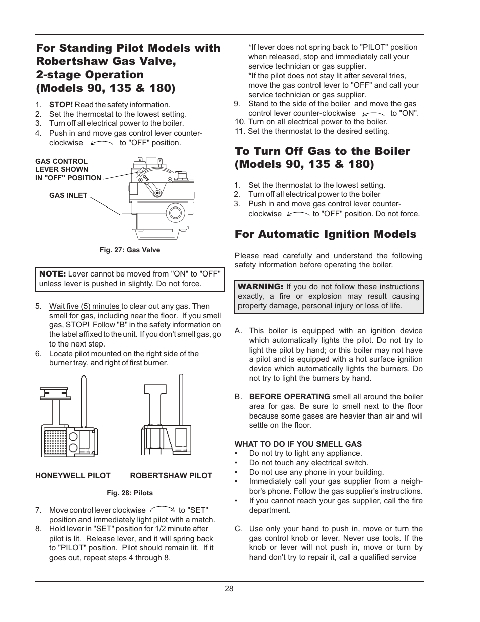 Raypak 0180B Type H User Manual | Page 28 / 40