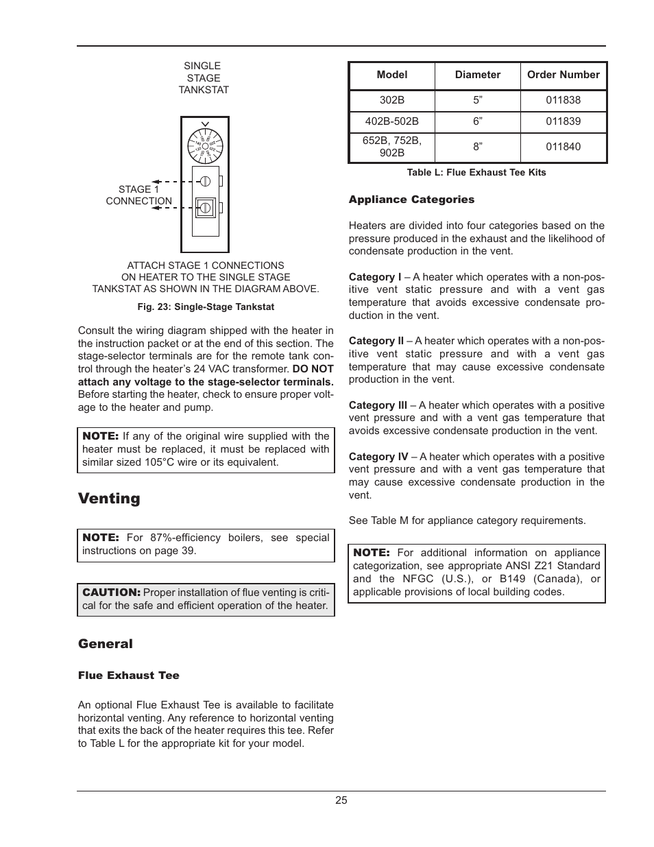 Venting | Raypak 302B-902B User Manual | Page 25 / 60