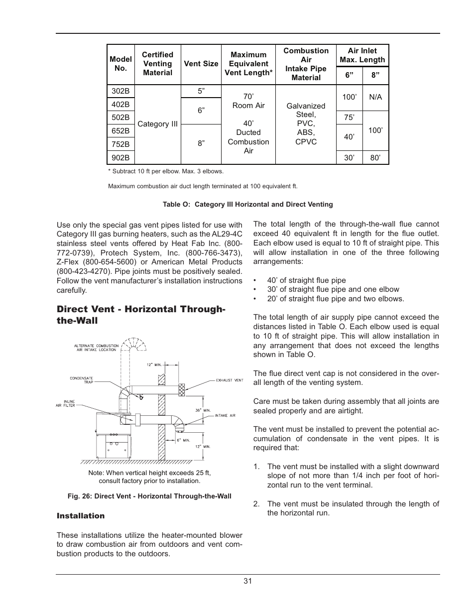 Raypak 302B-902B User Manual | Page 31 / 60