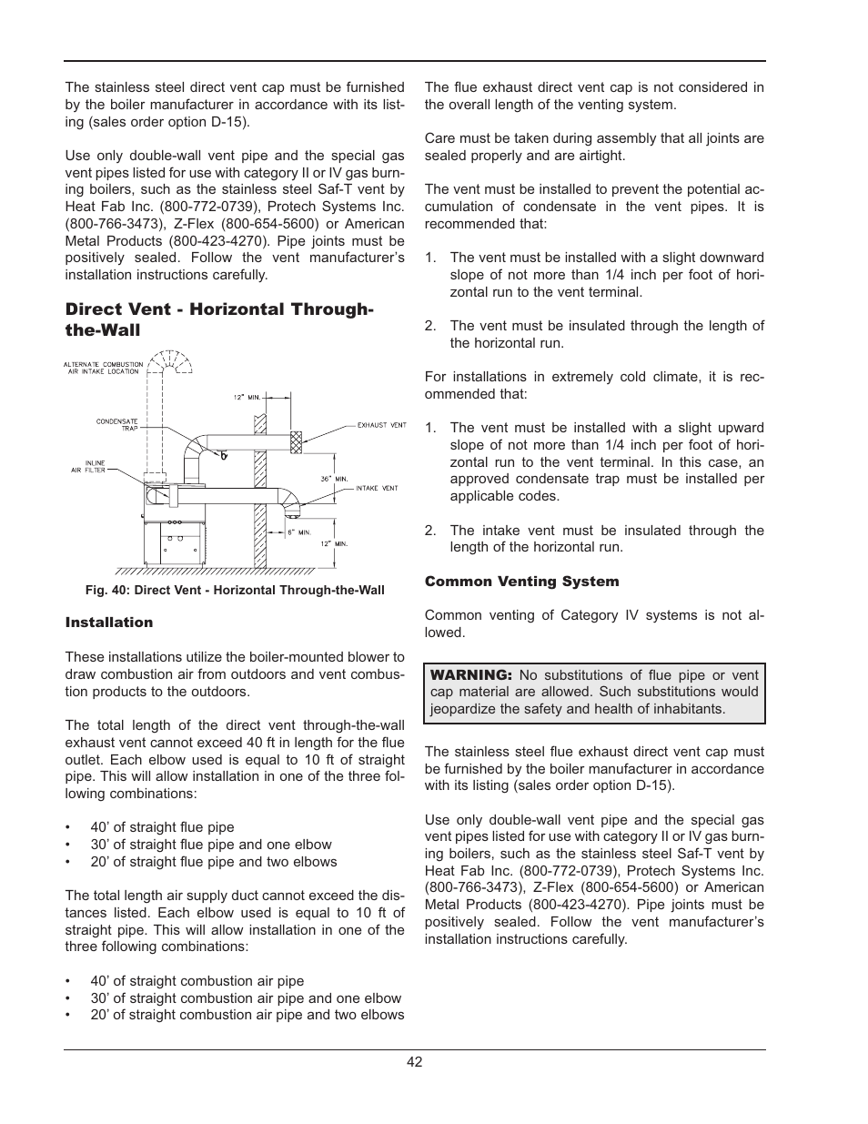 Raypak 302B-902B User Manual | Page 42 / 60