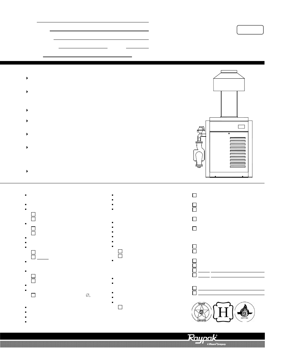 Raypak 181-401 User Manual | 2 pages