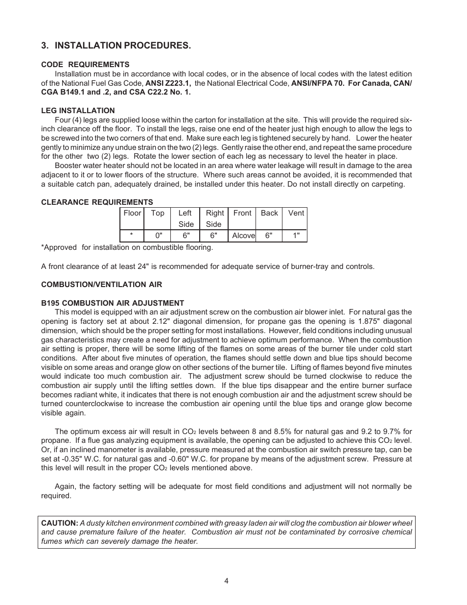 Raypak B-195 User Manual | Page 4 / 23