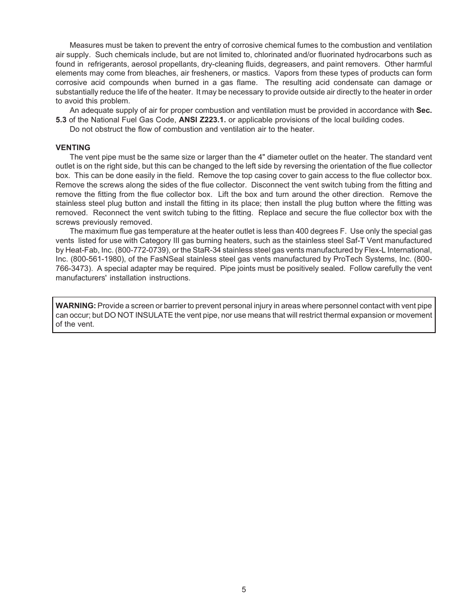 Raypak B-195 User Manual | Page 5 / 23