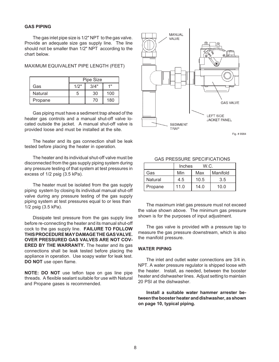 Raypak B-195 User Manual | Page 8 / 23