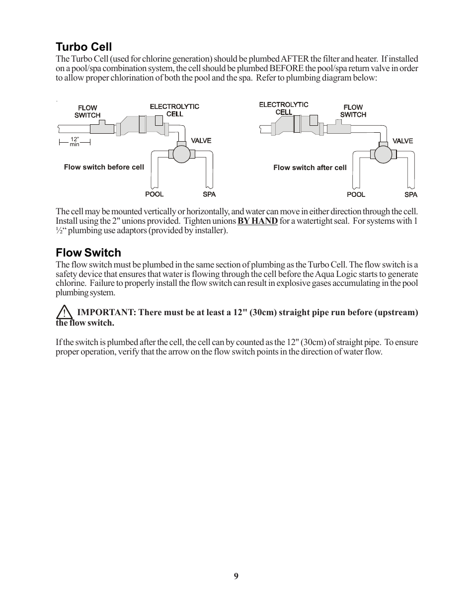 Turbo cell, Flow switch | Raypak PS-4 PS-8 User Manual | Page 12 / 32