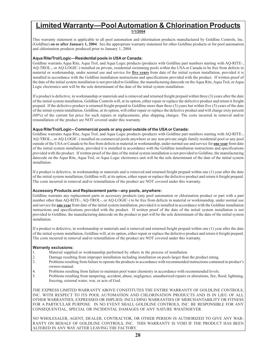 Raypak PS-4 PS-8 User Manual | Page 31 / 32