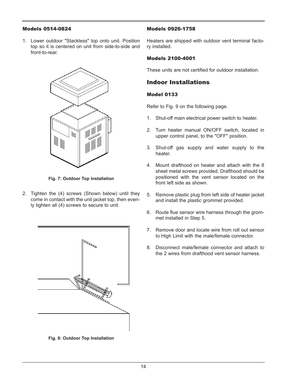 Raypak 1334001 User Manual | Page 14 / 52