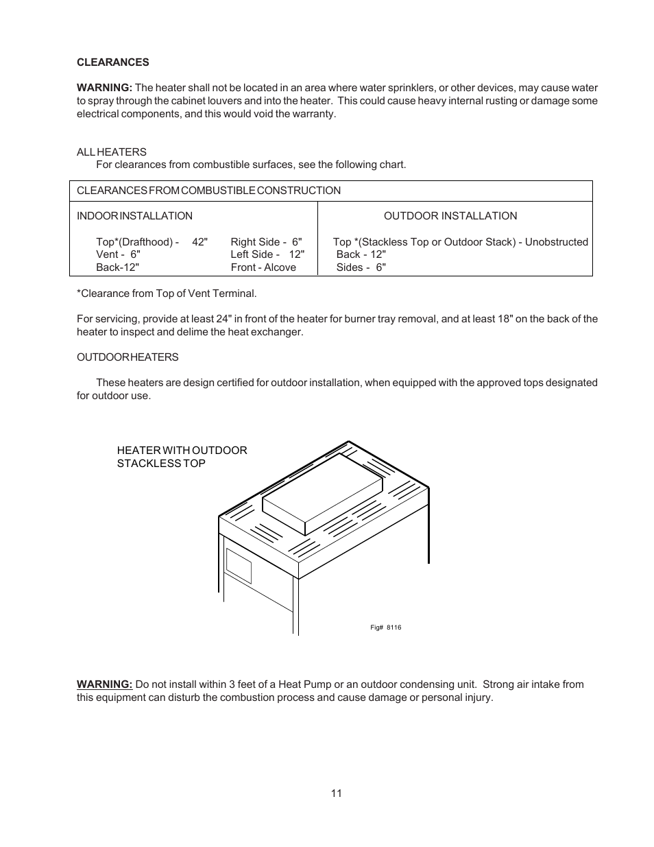 Raypak 155C User Manual | Page 11 / 34