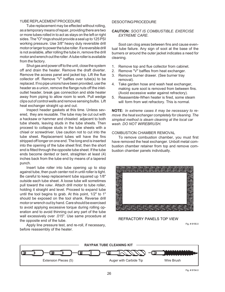 Raypak 155C User Manual | Page 26 / 34