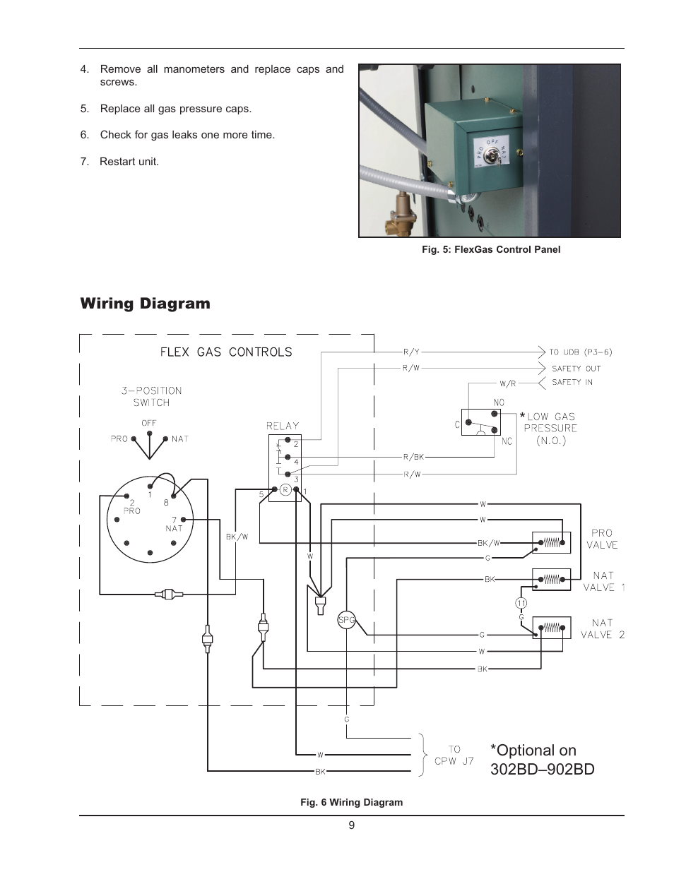 Wiring diagram | Raypak FlexGas 302BD-2342BD User Manual | Page 9 / 12