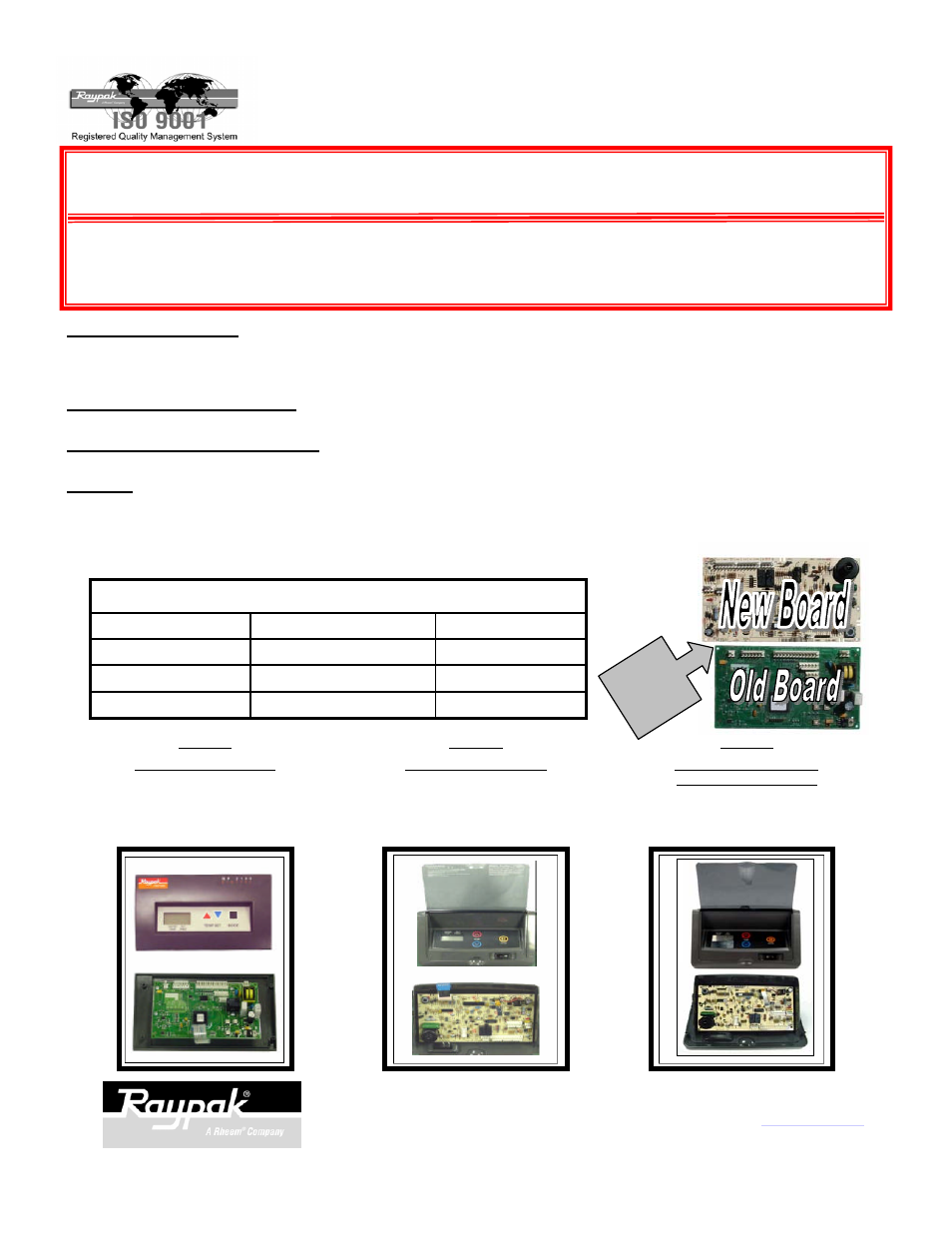 Raypak 185A User Manual | 18 pages