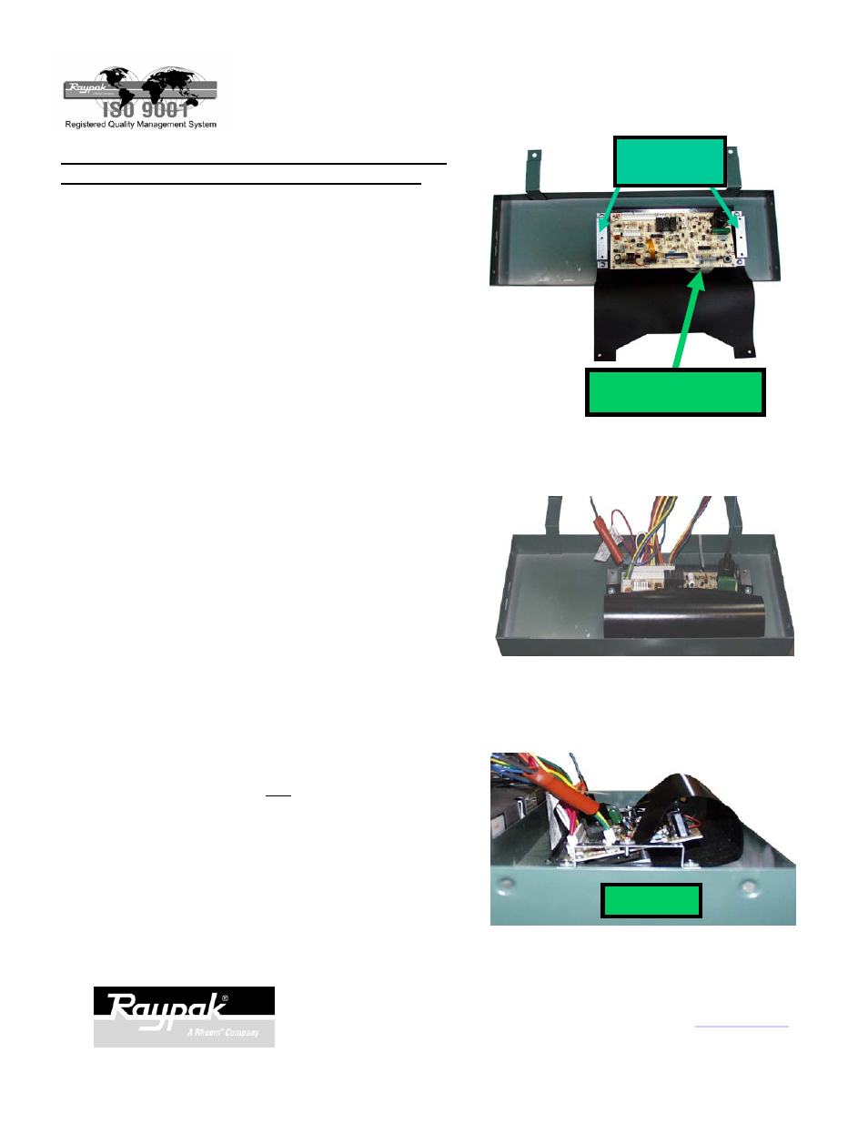 Raypak 185A User Manual | Page 12 / 18