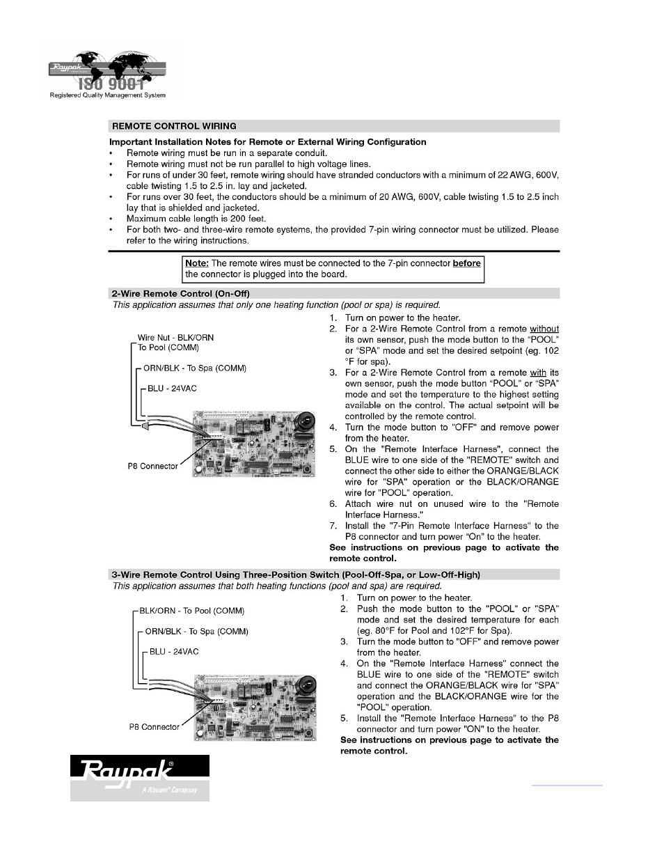 Raypak 185A User Manual | Page 18 / 18