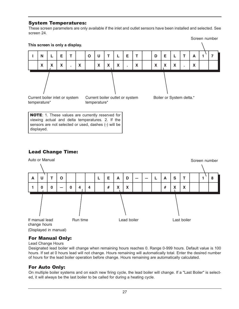 Raypak LONMARK Y-200 User Manual | Page 27 / 40