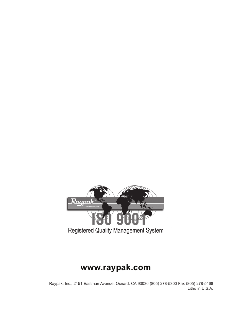 Raypak LONMARK Y-200 User Manual | Page 40 / 40