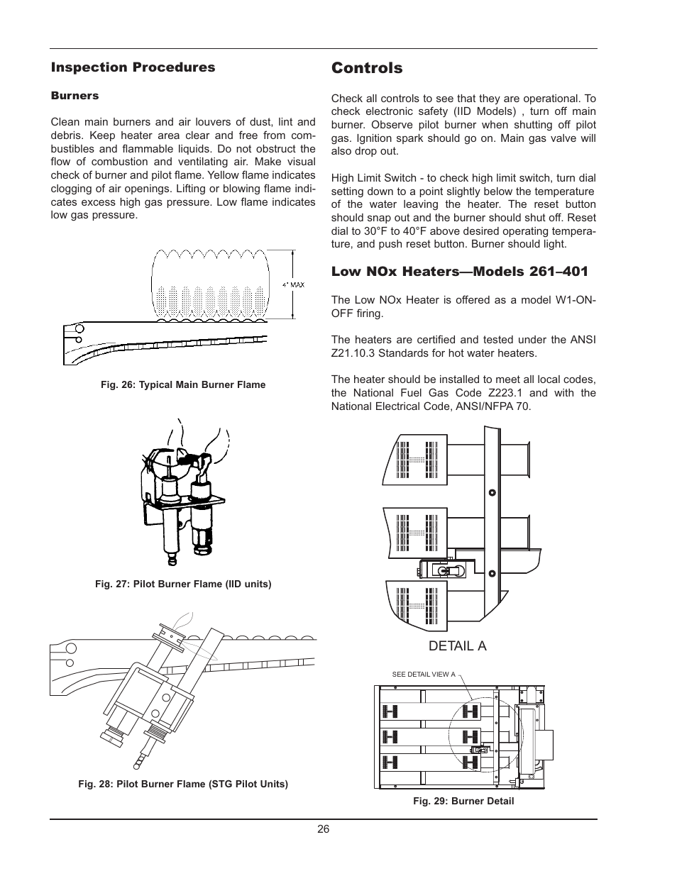 Controls | Raypak 2600401 User Manual | Page 26 / 40