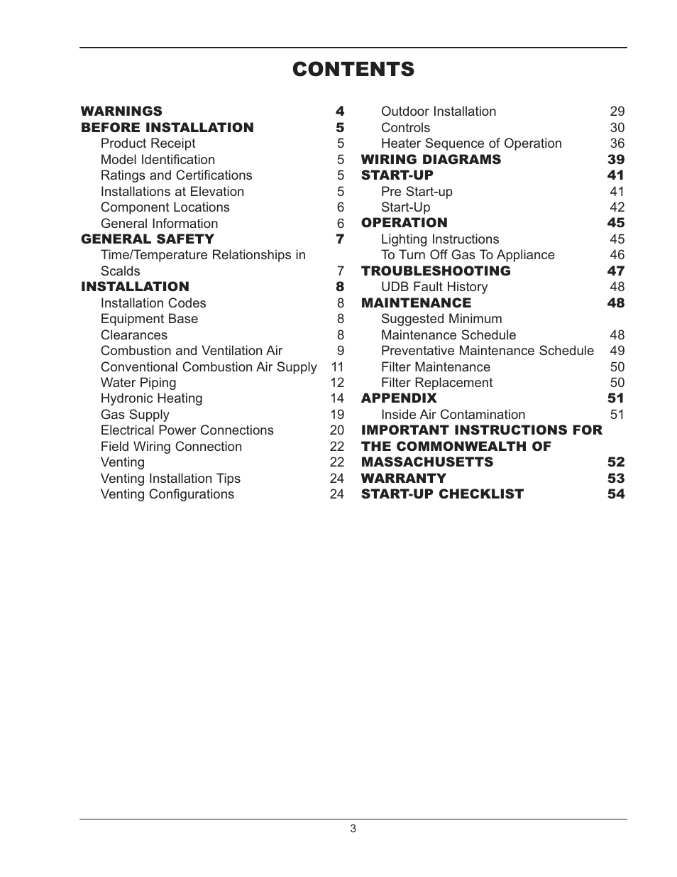 Raypak MVB 503-2003 User Manual | Page 3 / 56