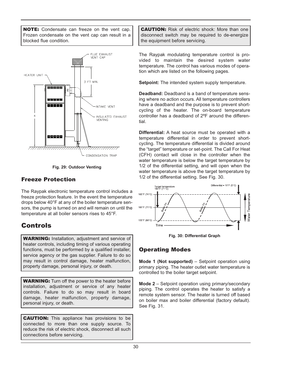 Controls | Raypak MVB 503-2003 User Manual | Page 30 / 56