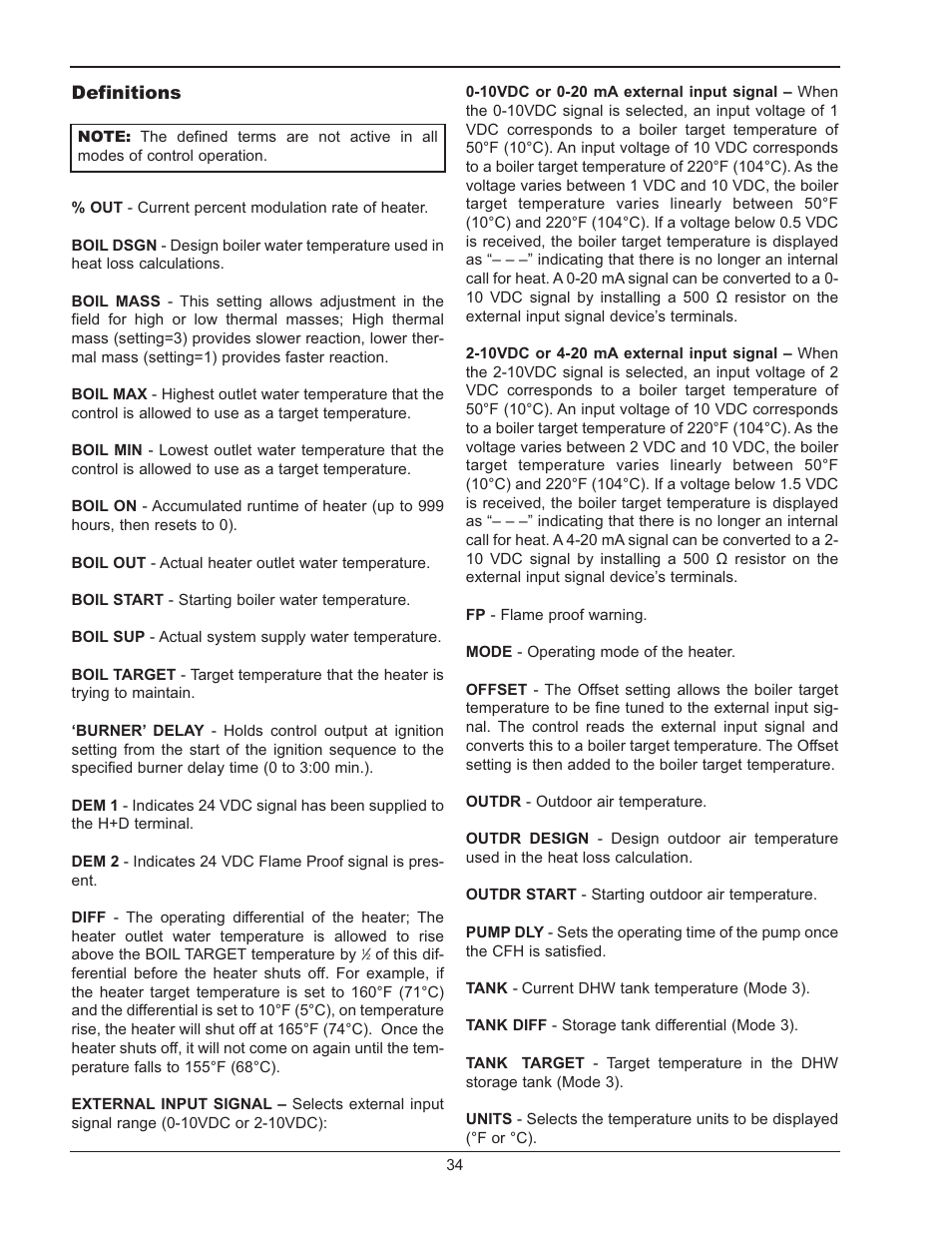 Heater sequence of operatio, Heater sequence of operation | Raypak MVB 503-2003 User Manual | Page 34 / 56