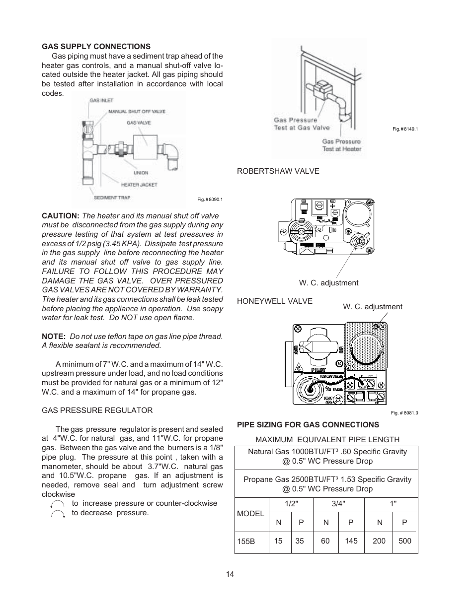 Raypak VERSA 155C User Manual | Page 14 / 35