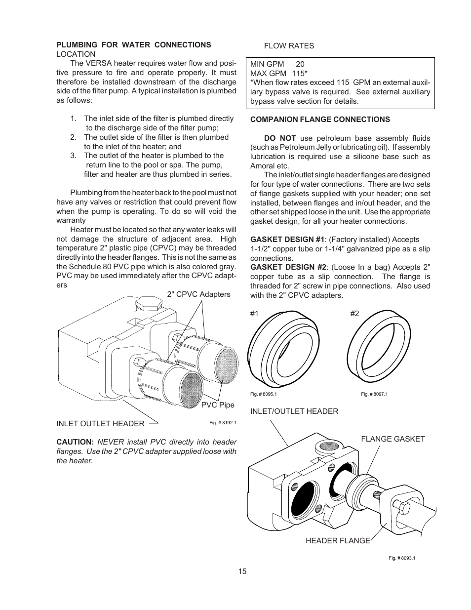 Raypak VERSA 155C User Manual | Page 15 / 35